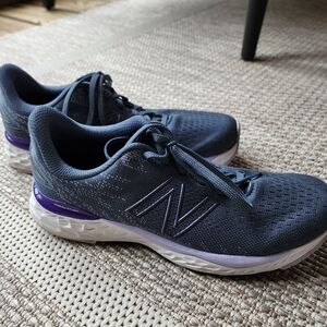 New Balance Navy and Purple Athletic Shoes